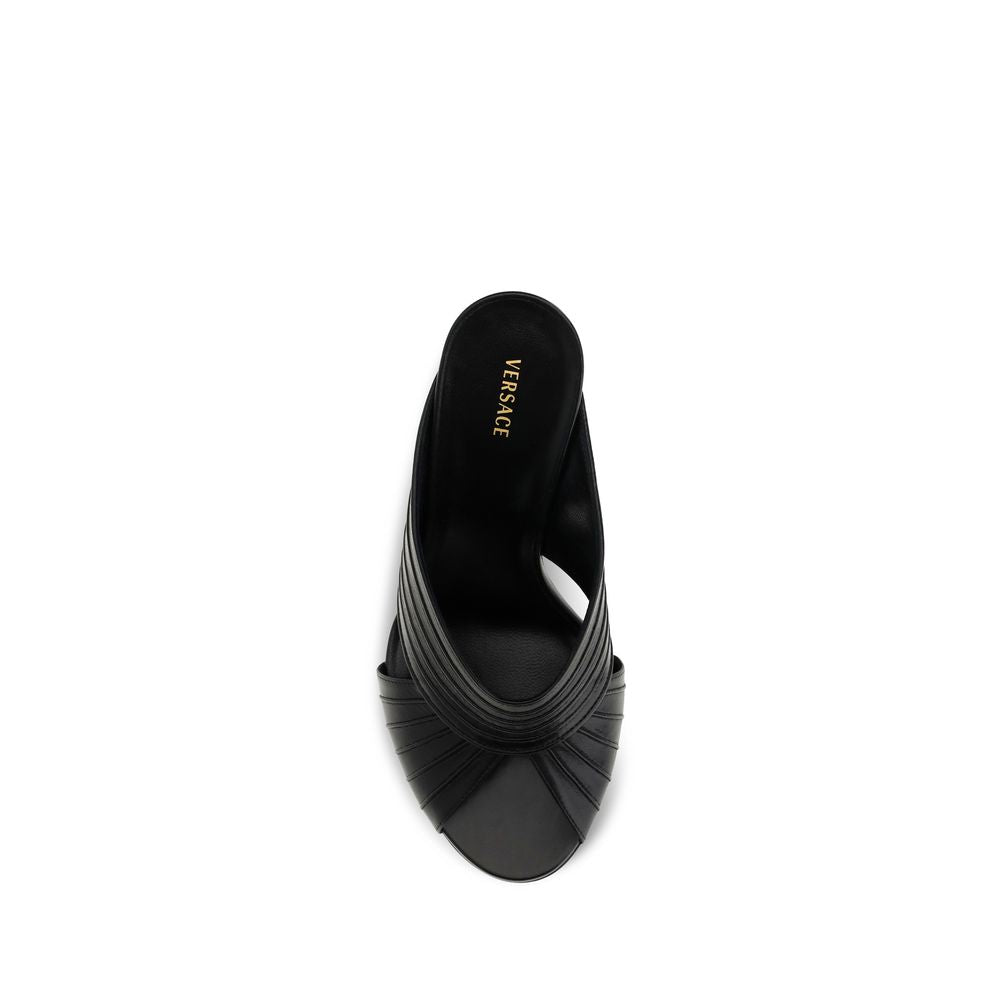 Versace Black 'Slip-On' Mules schwarz