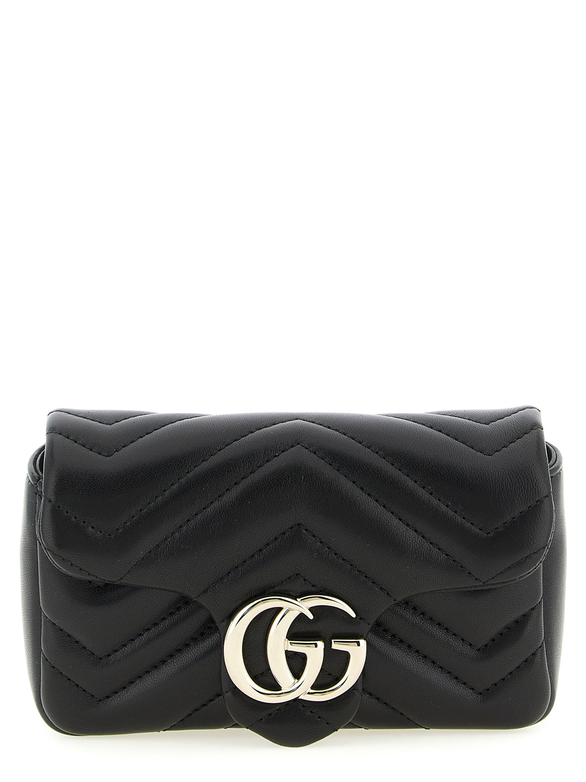 Gucci Black 'GG Marmont' Mini Shoulder Bag schwarz