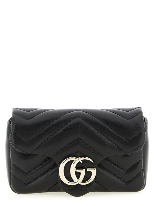 Gucci Black 'GG Marmont' Mini Shoulder Bag schwarz