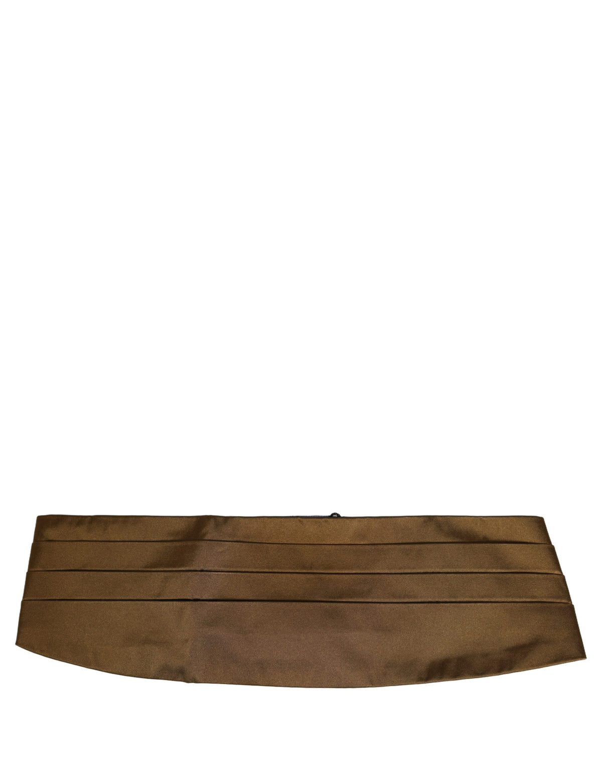 Dolce & Gabbana Brown Men 100% Silk Belt Waist Cummerbund braun