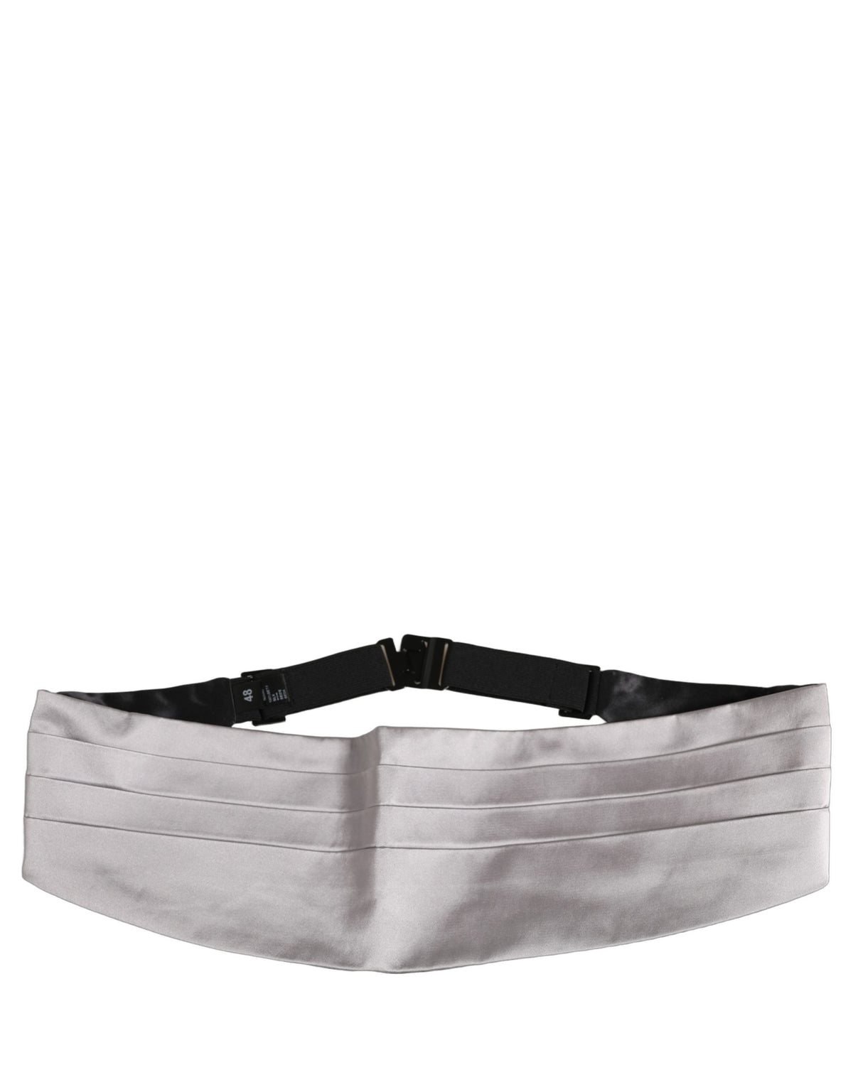 Dolce & Gabbana Gray Men 100% Silk Belt Waist Cummerbund grau