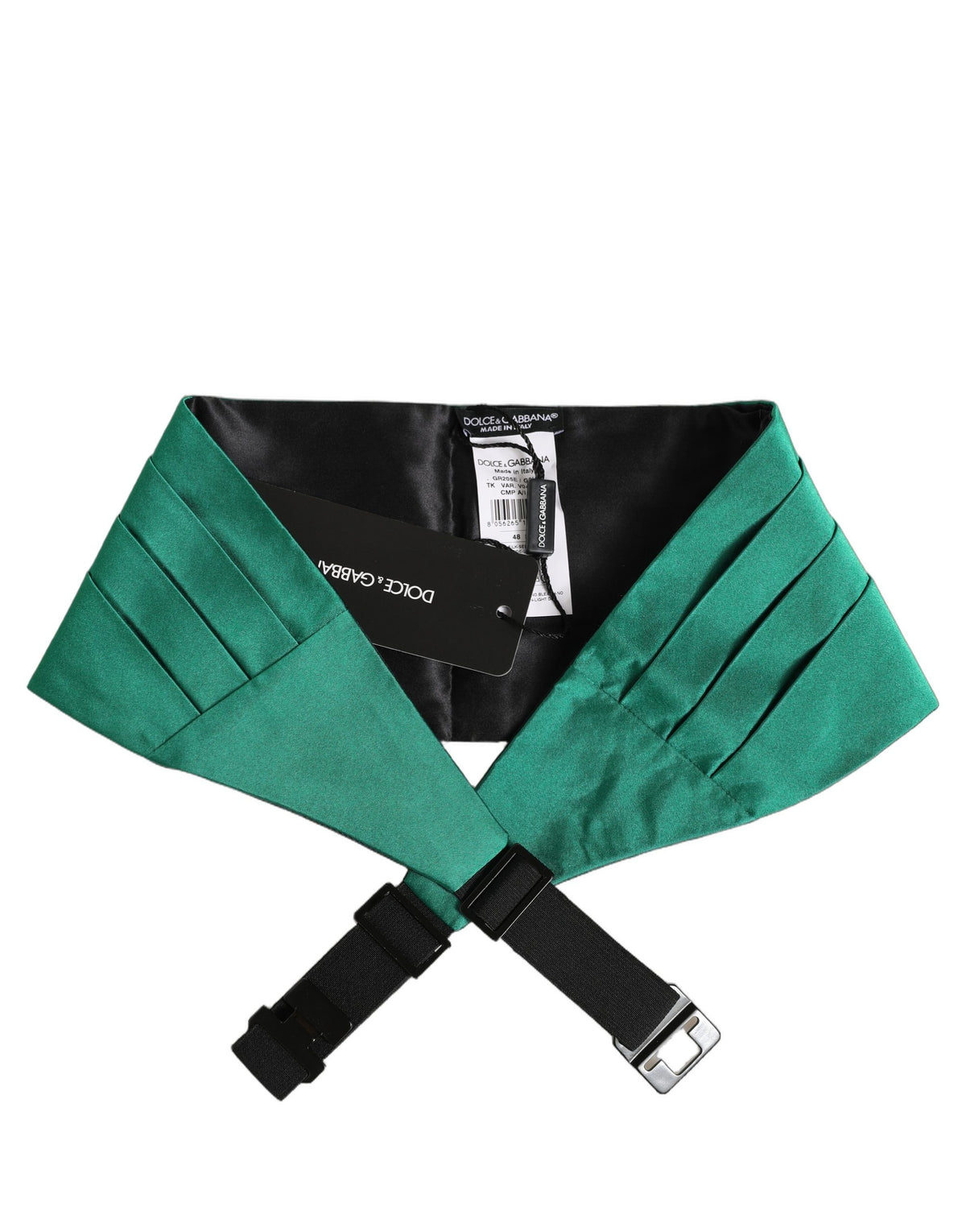 Dolce & Gabbana Green Men 100% Silk Belt Waist Cummerbund grun