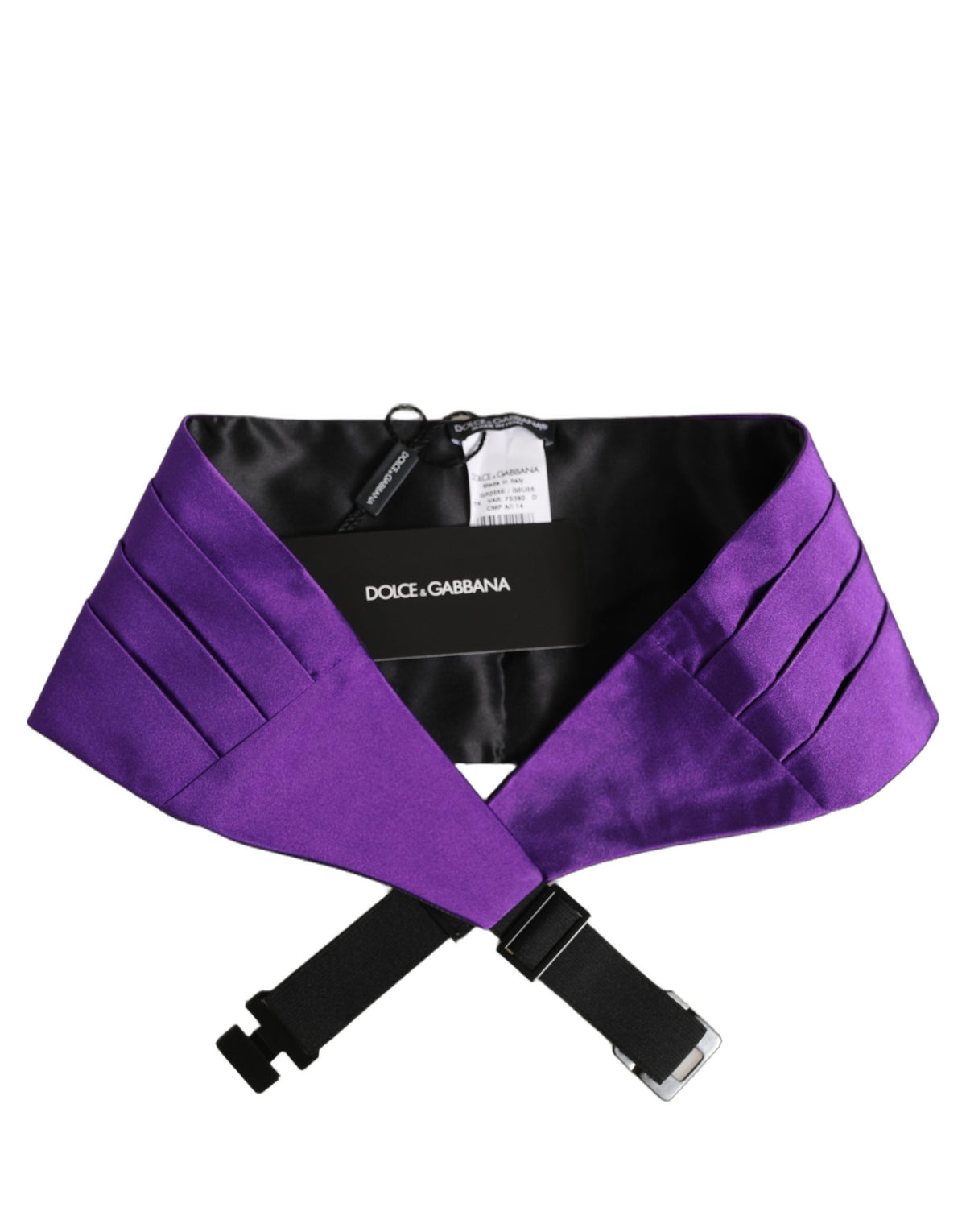 Dolce & Gabbana Violet Men 100% Silk Belt Waist Cummerbund lila
