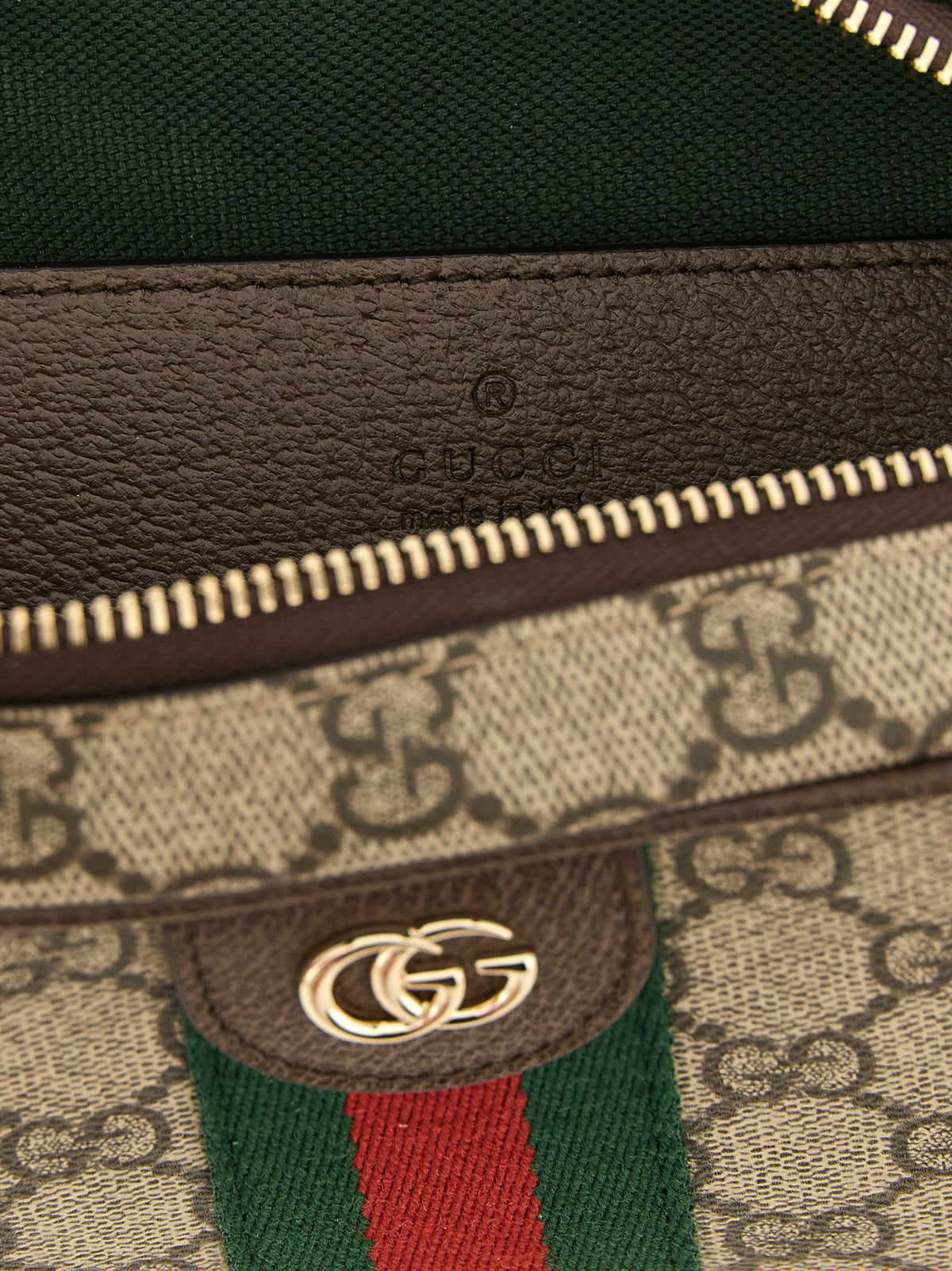 Gucci Brown 'Ophidia' Small Shoulder Bag braun