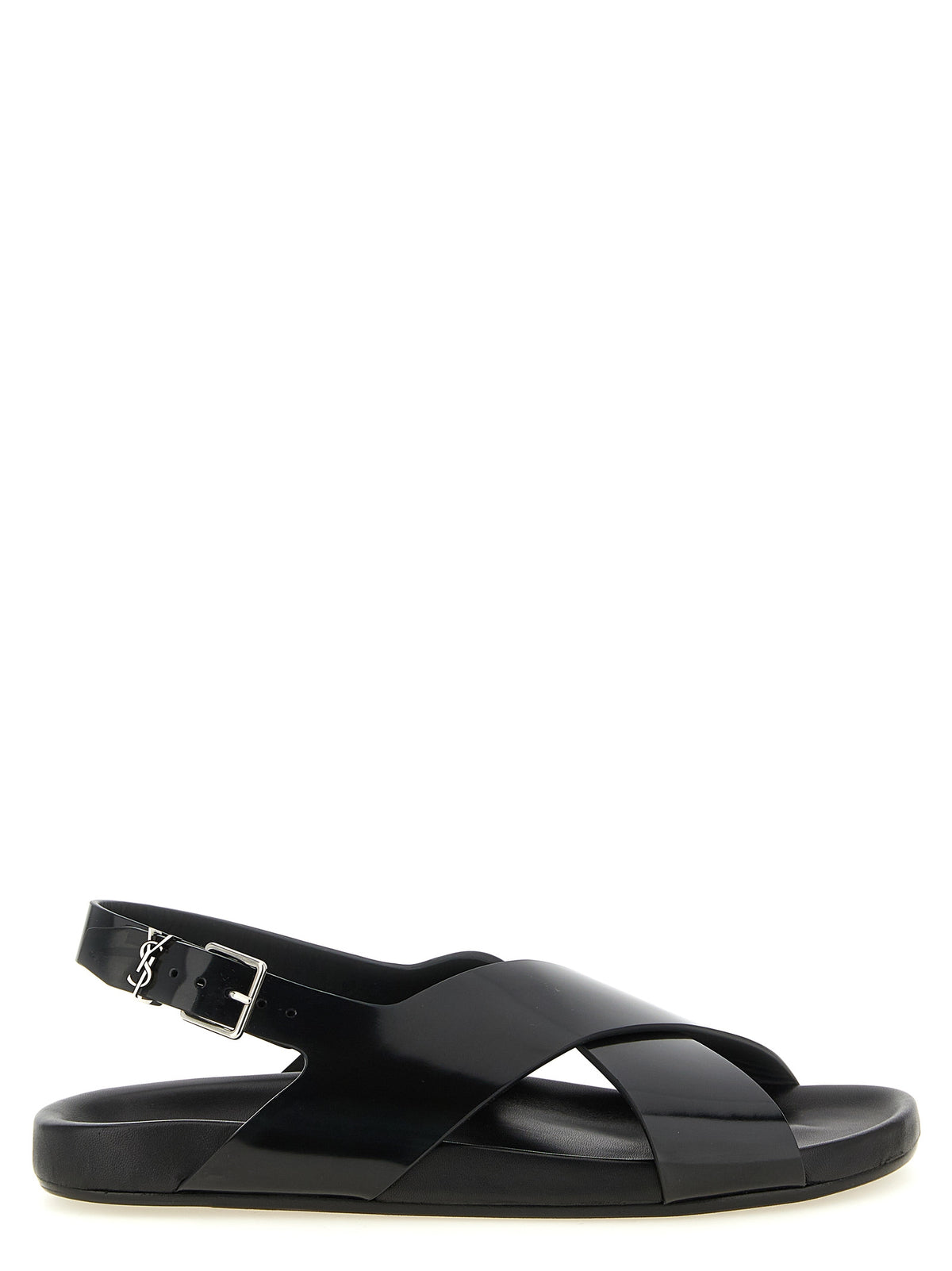 Saint Laurent Black 'Helios' Mini Sandals schwarz