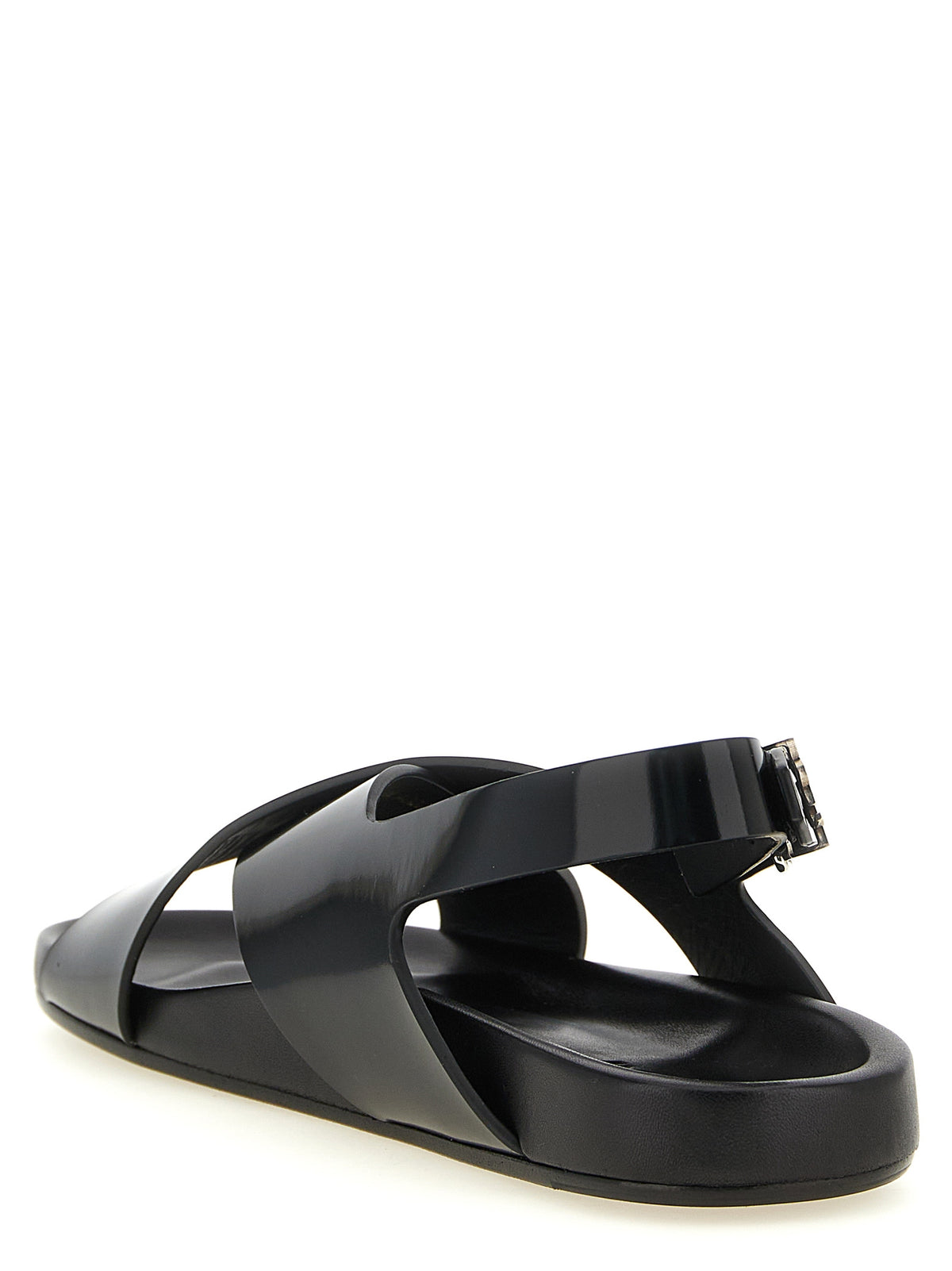 Saint Laurent Black 'Helios' Mini Sandals schwarz