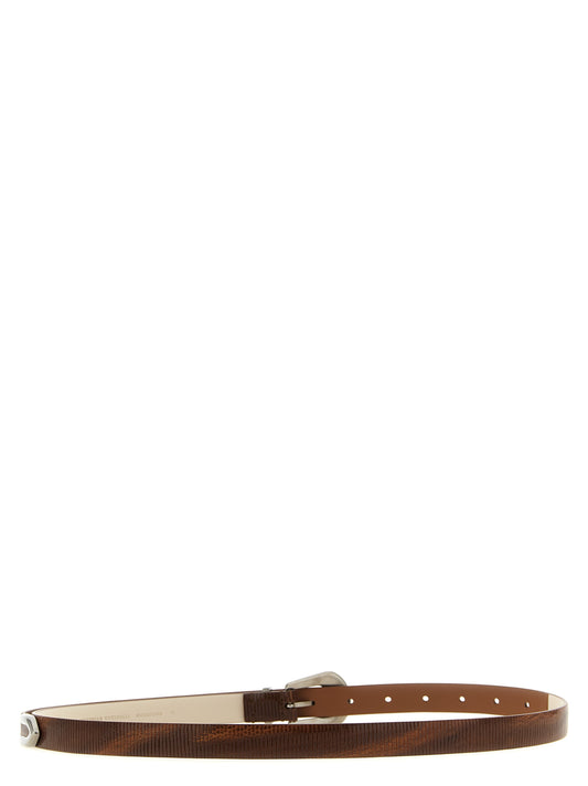 Brunello Cucinelli Brown Thin Belt braun