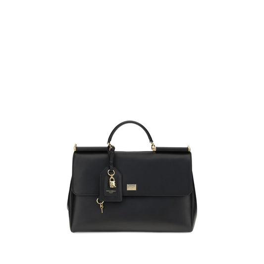 Dolce & Gabbana Black 'My Sicily' Shoulder Bag schwarz