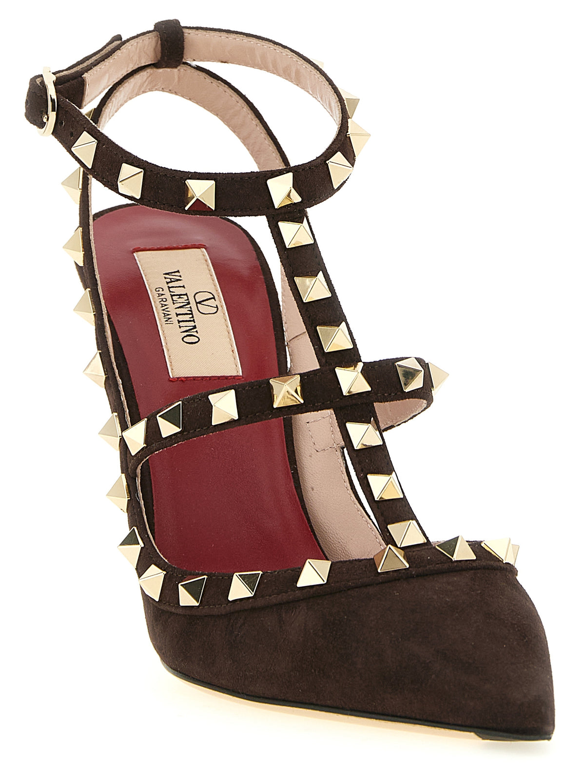 Valentino Garavani Brown 'Rockstud' Pumps braun
