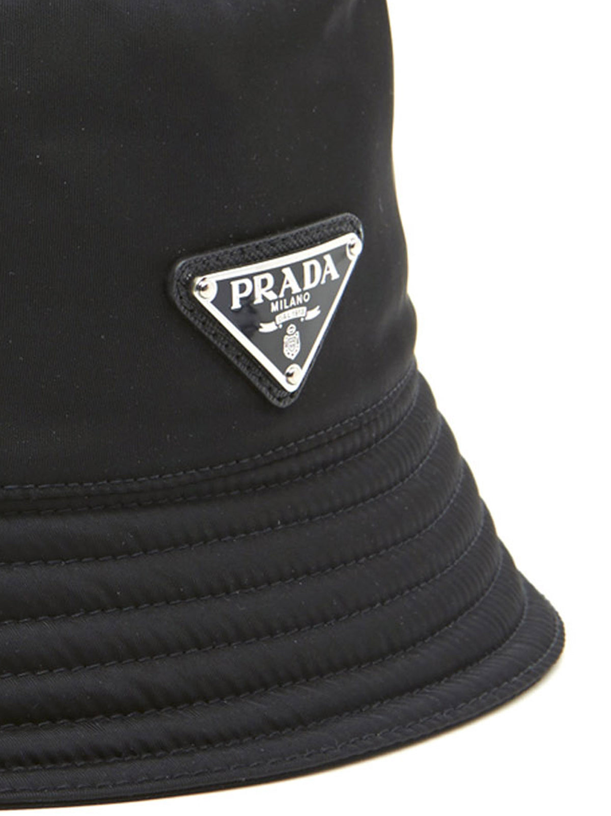 Prada Black 'Bucket' Hat schwarz