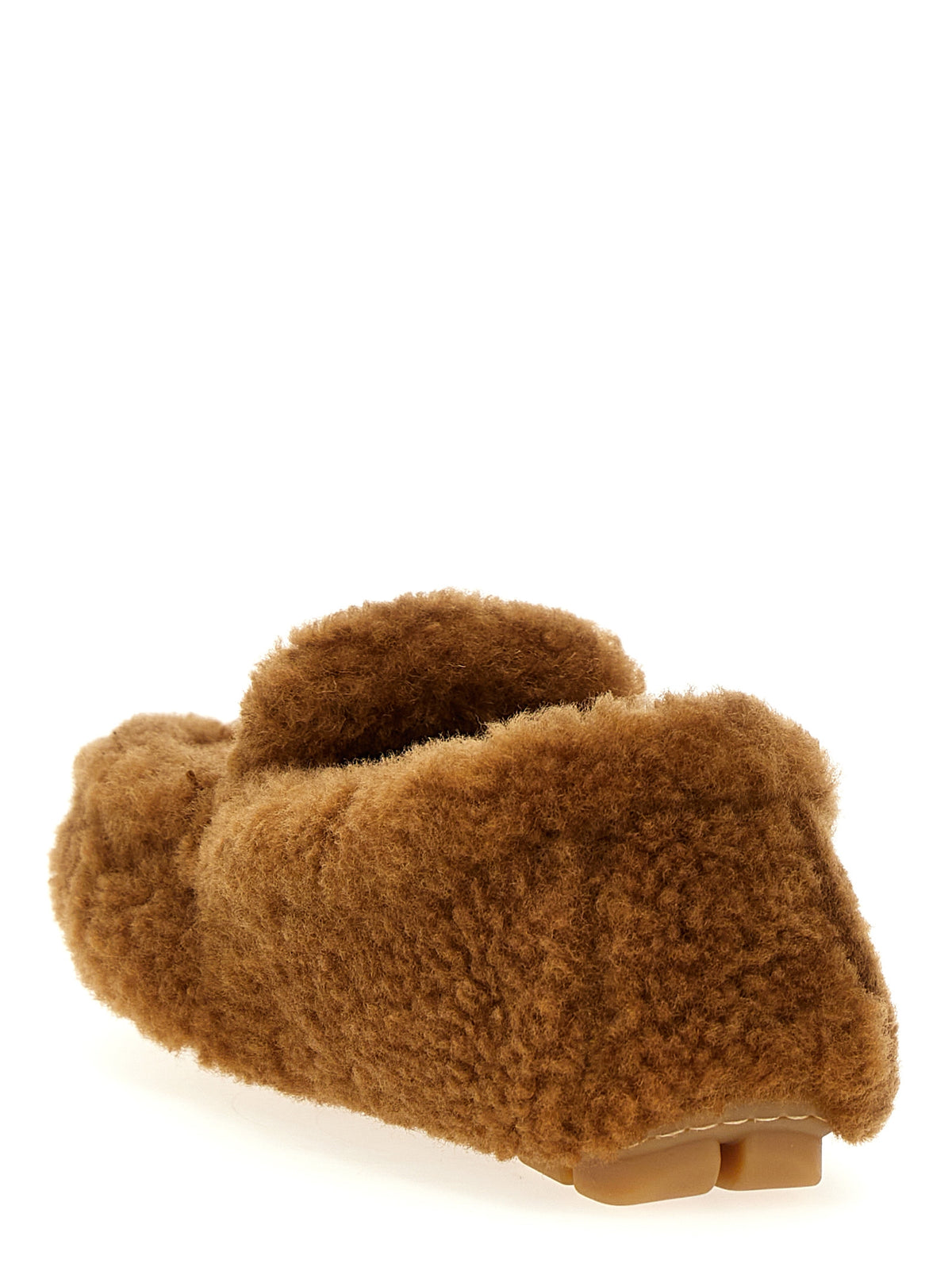Prada Brown Lamb Leather Slip-On Loafers braun