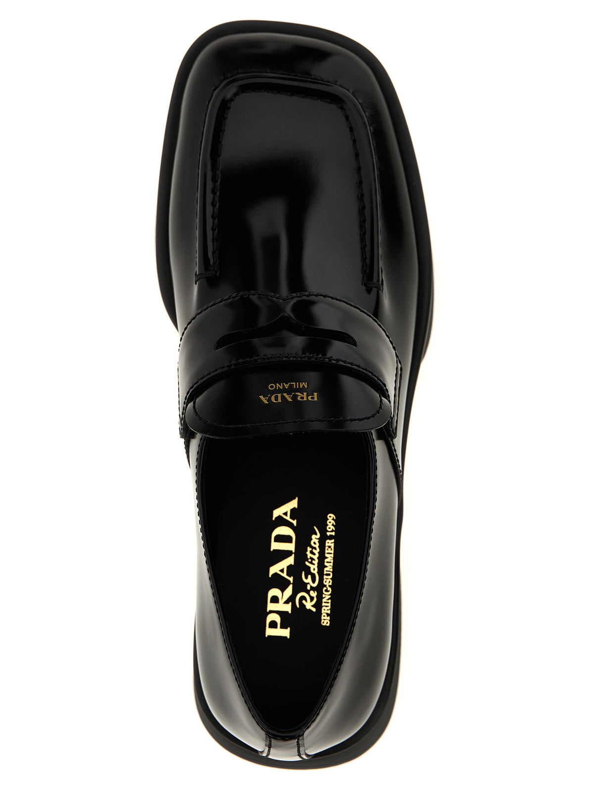 Prada Black 'Equal' Loafers schwarz