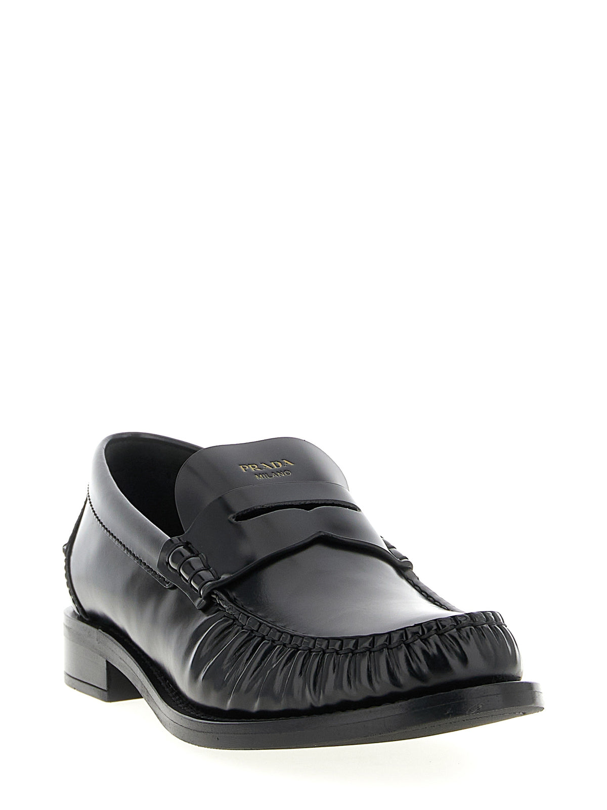 Prada Black 'Slip-On' Loafers schwarz