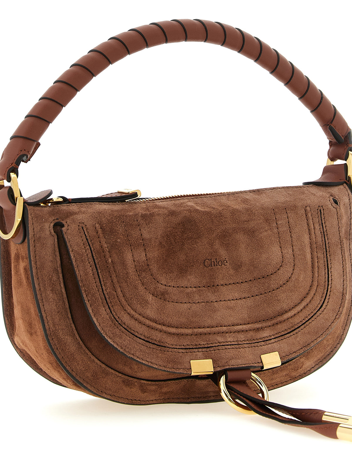 Chloé Brown 'Marcie' Mini Shoulder Bag braun
