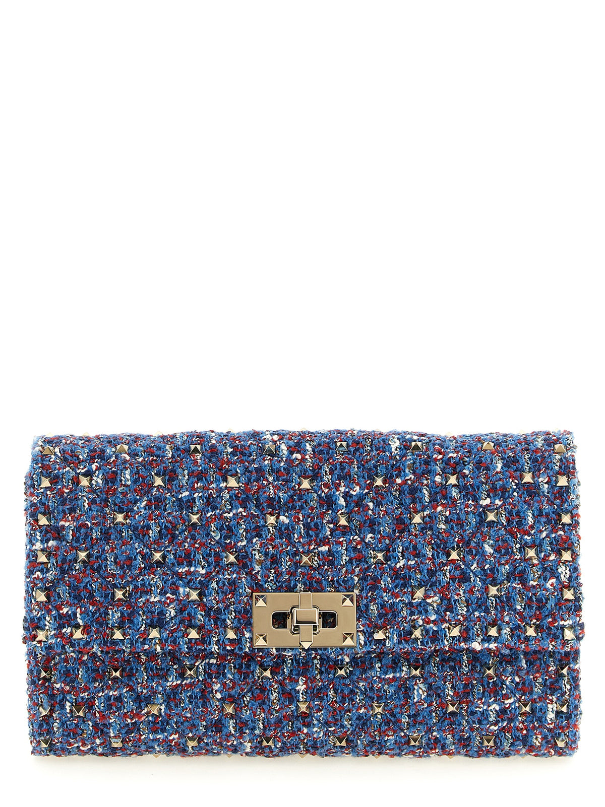 Valentino Garavani Blue 'Rockstud Spike' Shoulder Bag blau