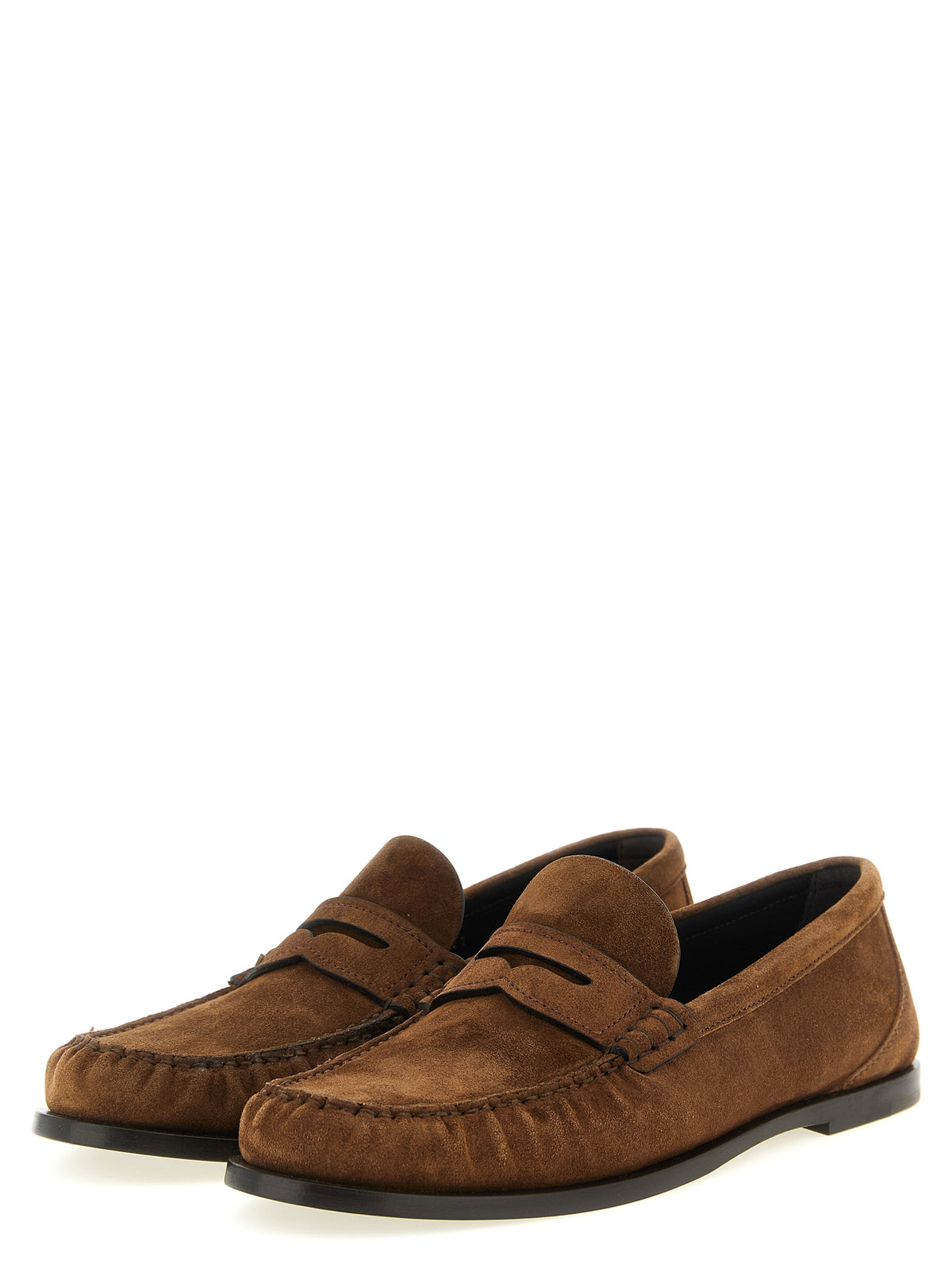 Saint Laurent Brown 'Slip-On' Loafers braun