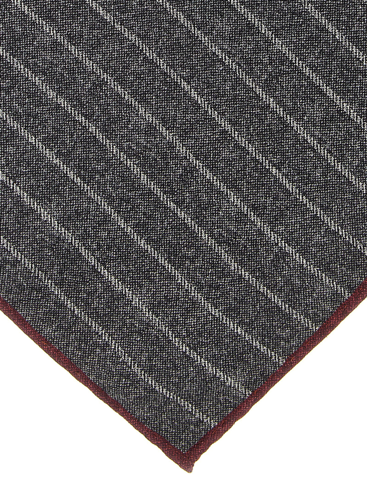 Brunello Cucinelli Gray Silk Pocket Square grau