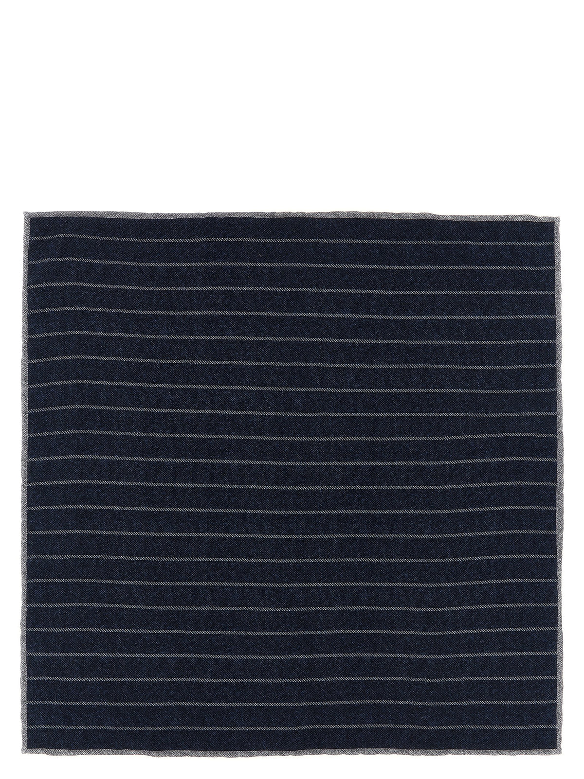 Brunello Cucinelli Blue Silk Pocket Square blau