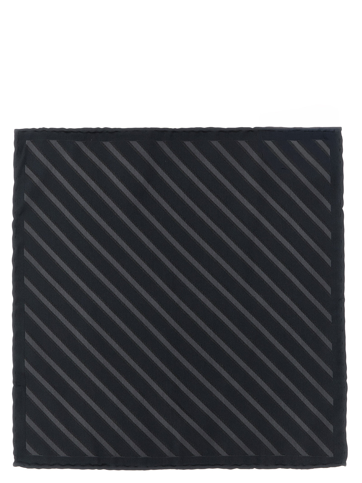 Brunello Cucinelli Gray Silk Pocket Square grau