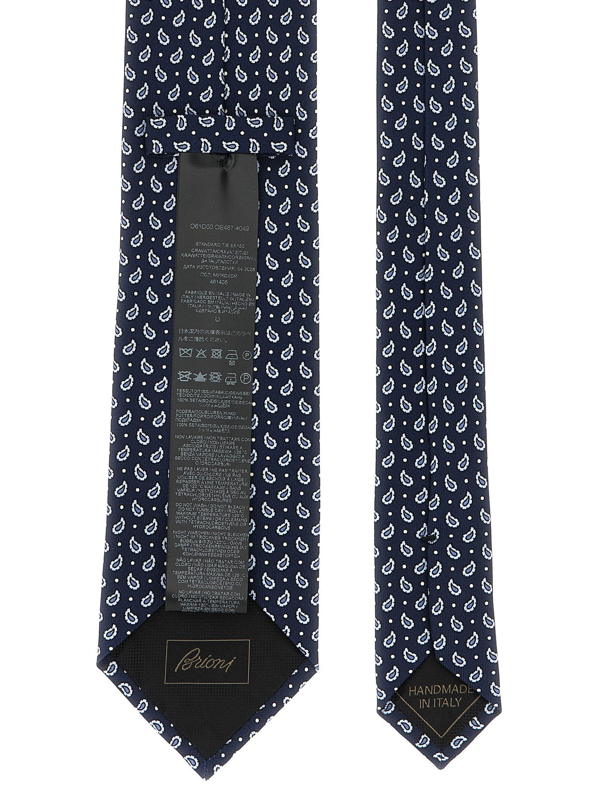 Brioni Blue Silk Tie blau