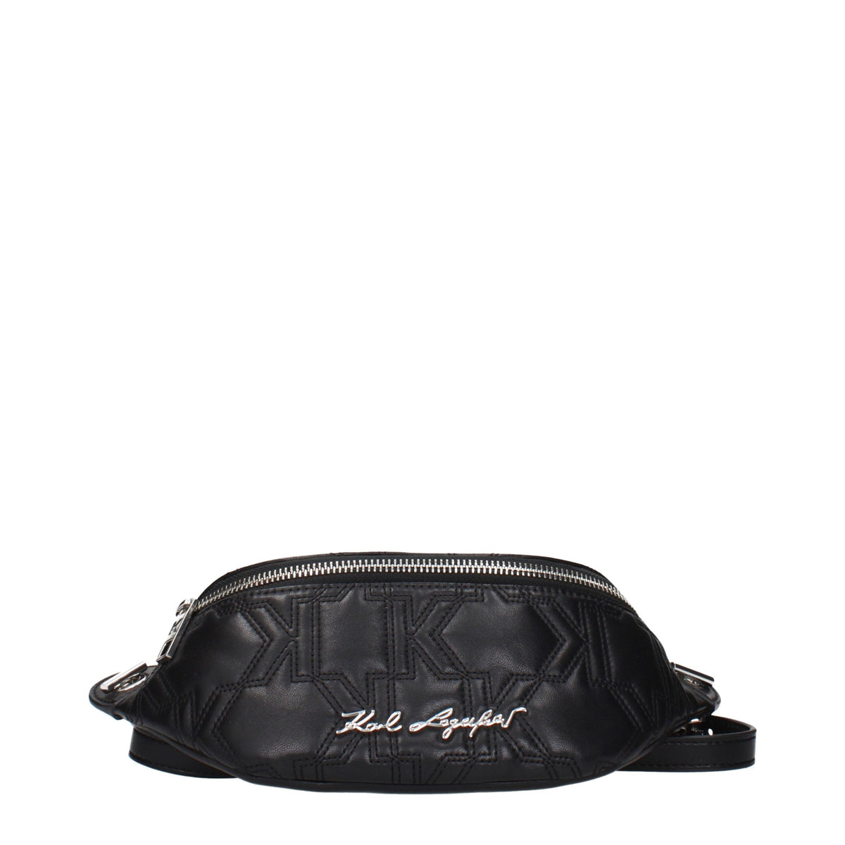 Karl Lagerfeld Black Leather Backpack schwarz