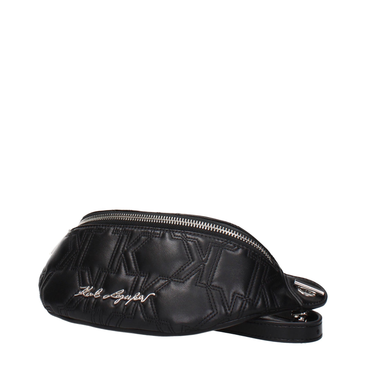Karl Lagerfeld Black Leather Backpack schwarz
