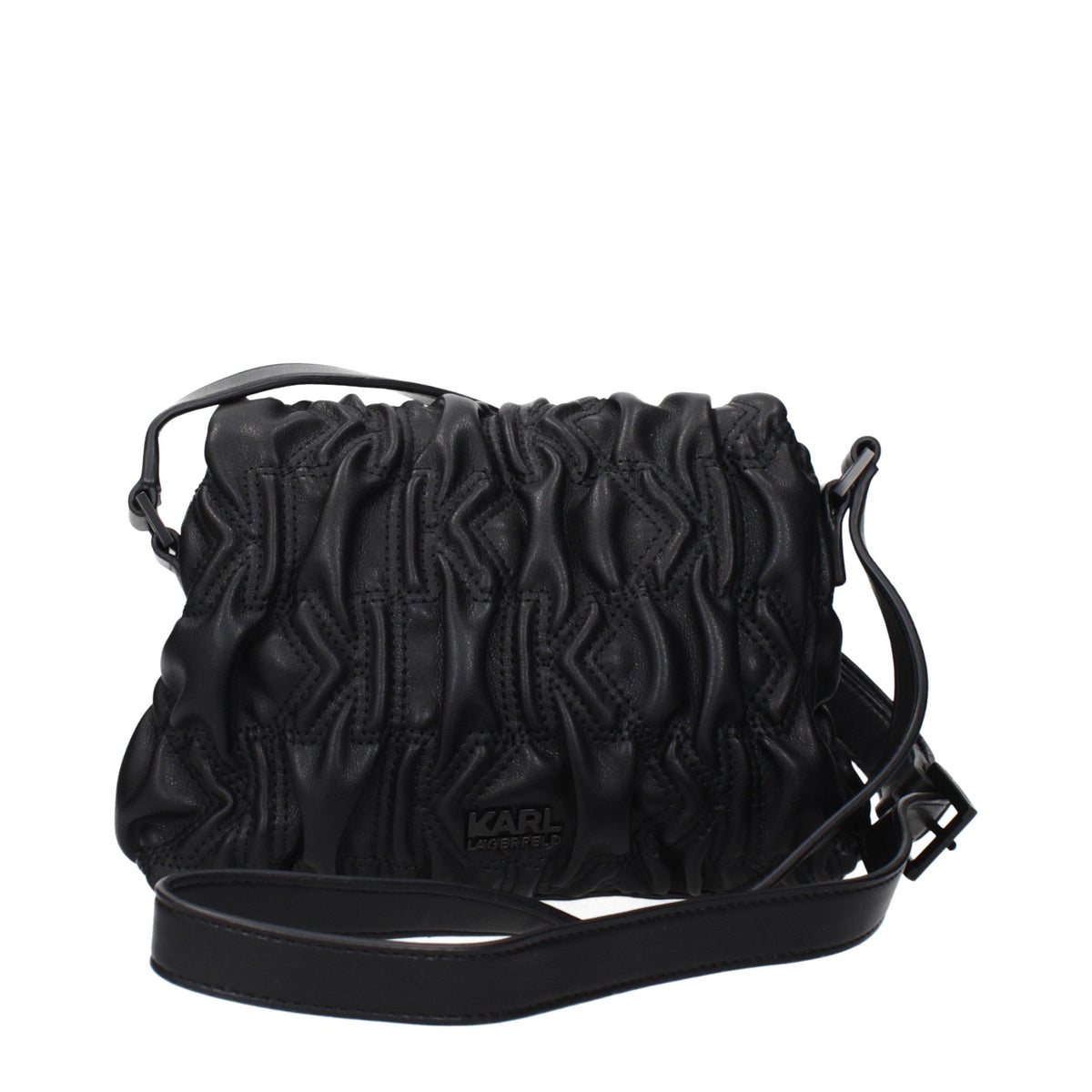 Karl Lagerfeld Black Polyester Crossbody Bag schwarz