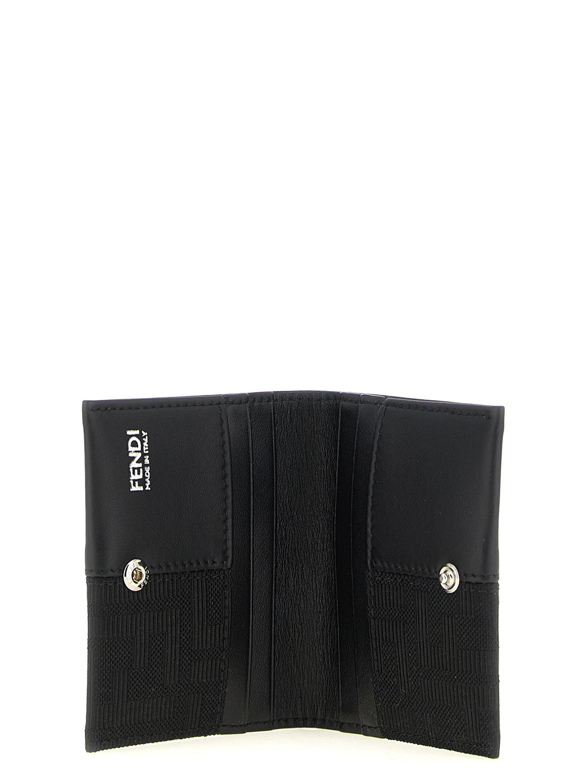 Fendi Black 'Ff Zucca' Cardholder schwarz