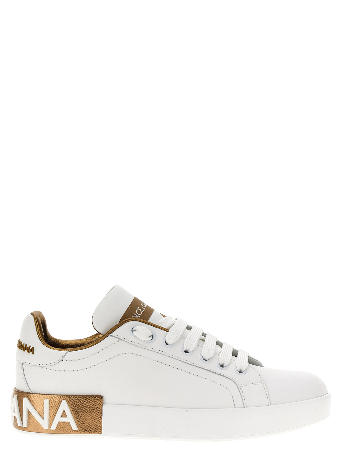 Dolce & Gabbana Gold 'Portofino' Sneakers