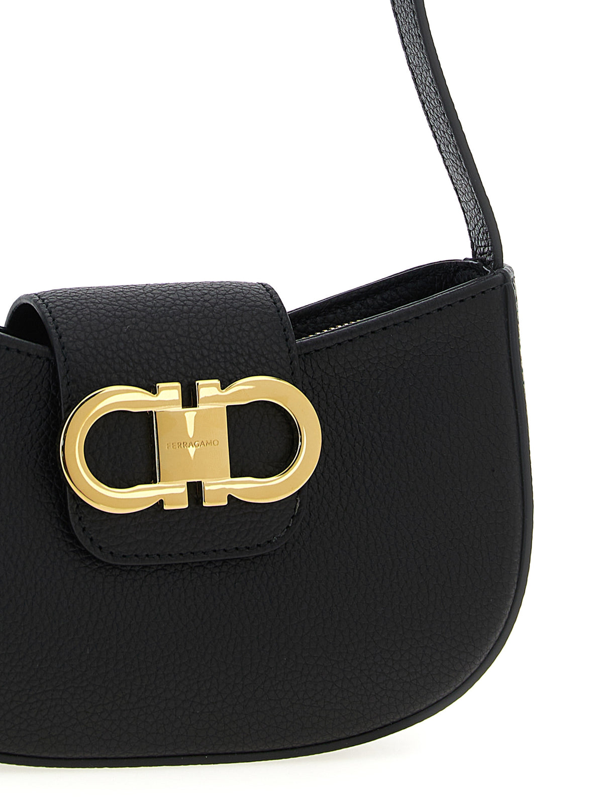 Ferragamo Black 'Gabry' Shoulder Bag schwarz