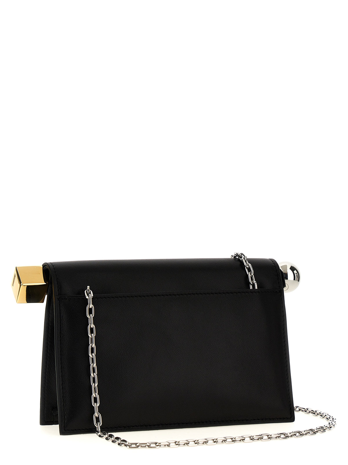 Jacquemus Black 'La Petite Pochette Rond Carré' Clutch schwarz