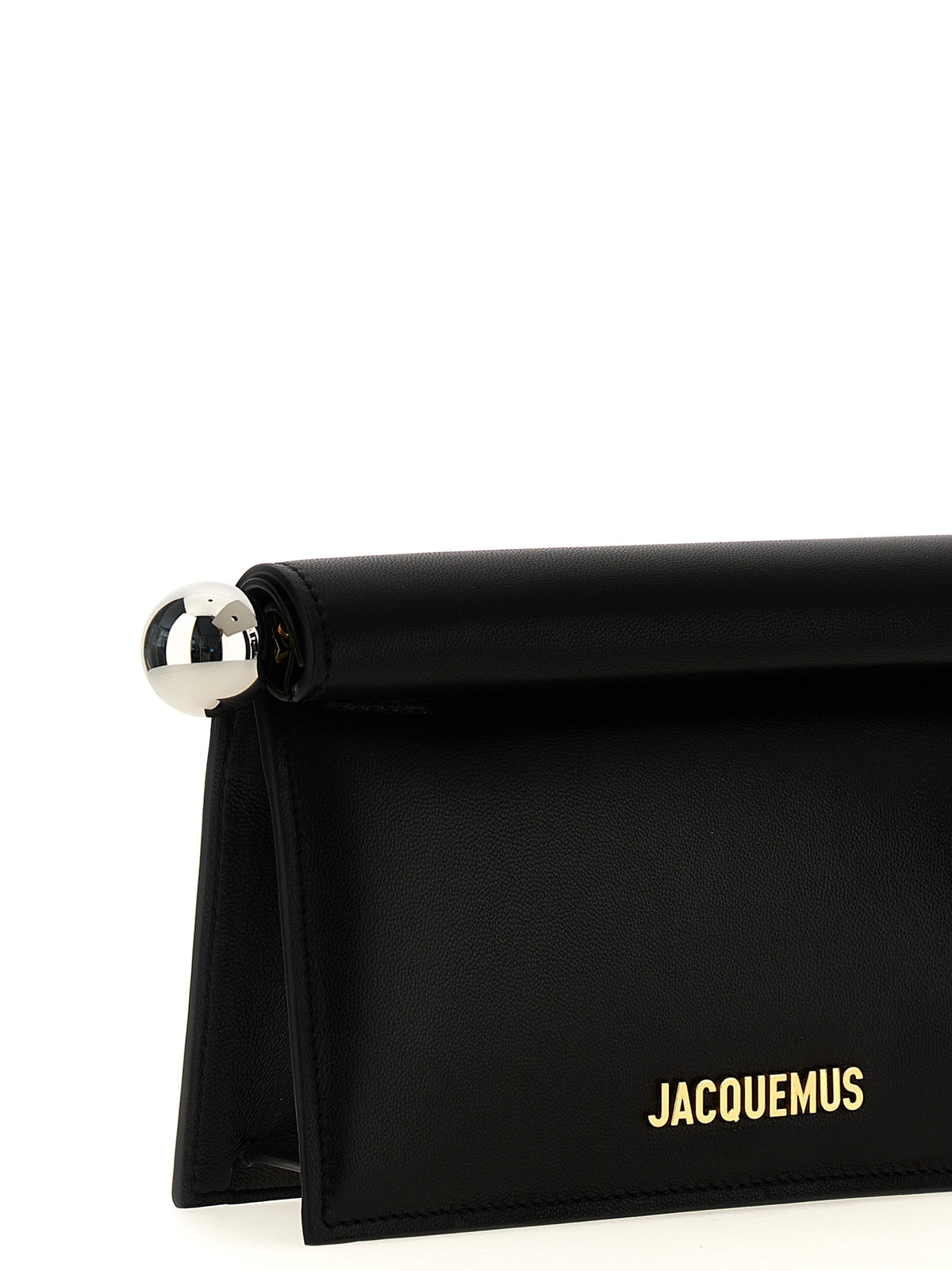 Jacquemus Black 'La Petite Pochette Rond Carré' Clutch schwarz