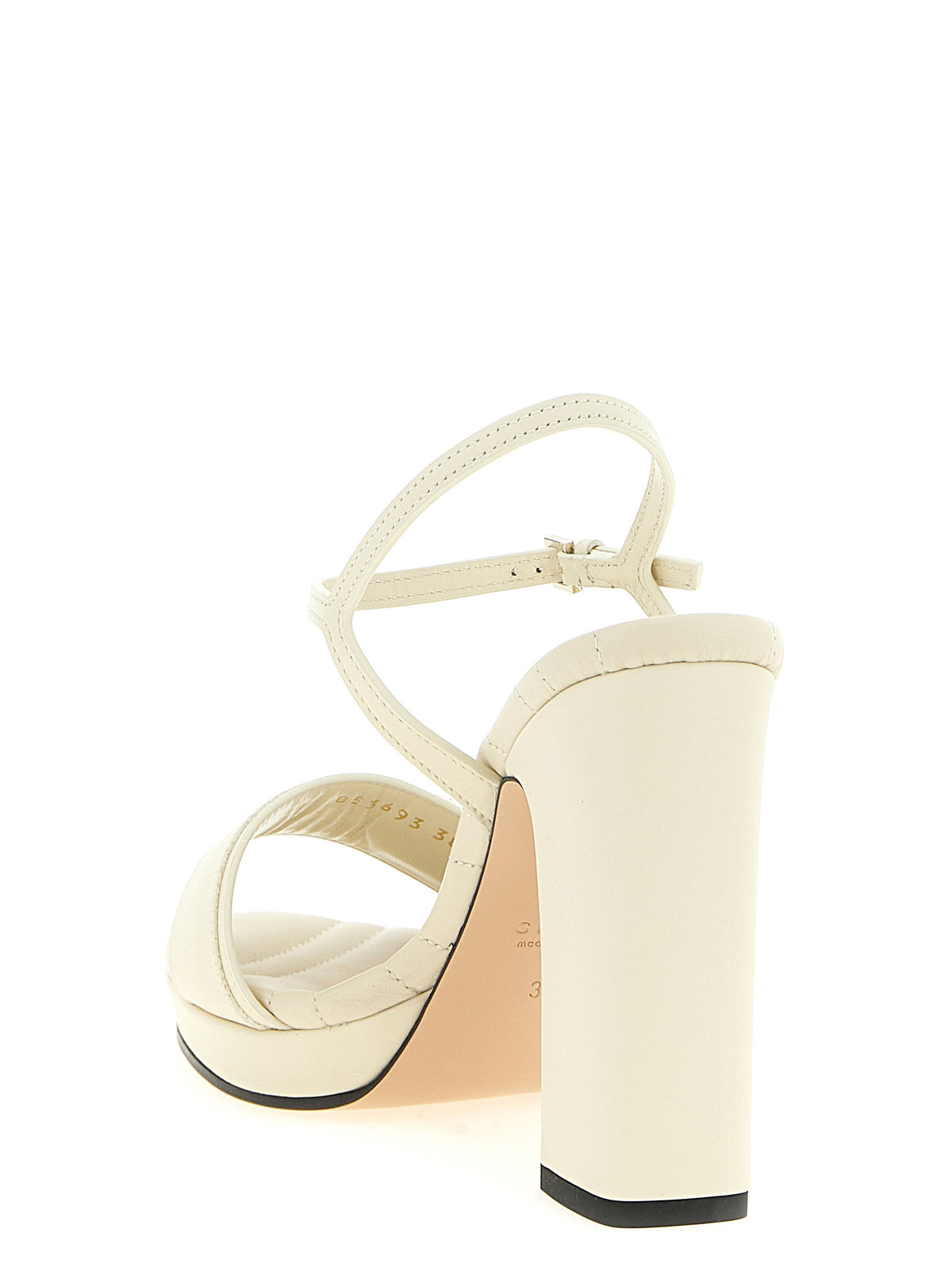 Gucci White 'Doppia G' Sandals weiss