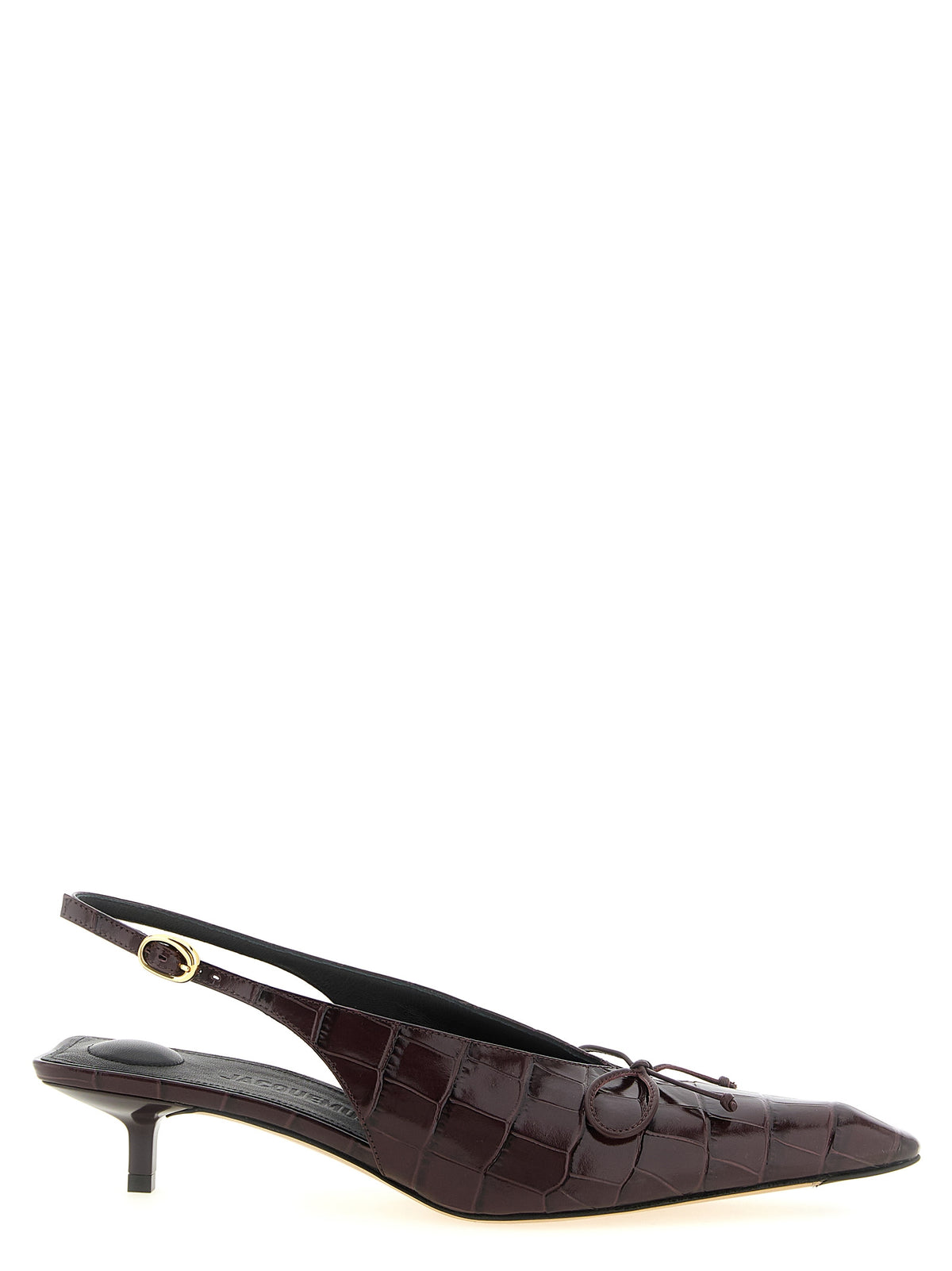 Jacquemus Bordeaux 'Les Slingbacks Cubisto B' Pumps