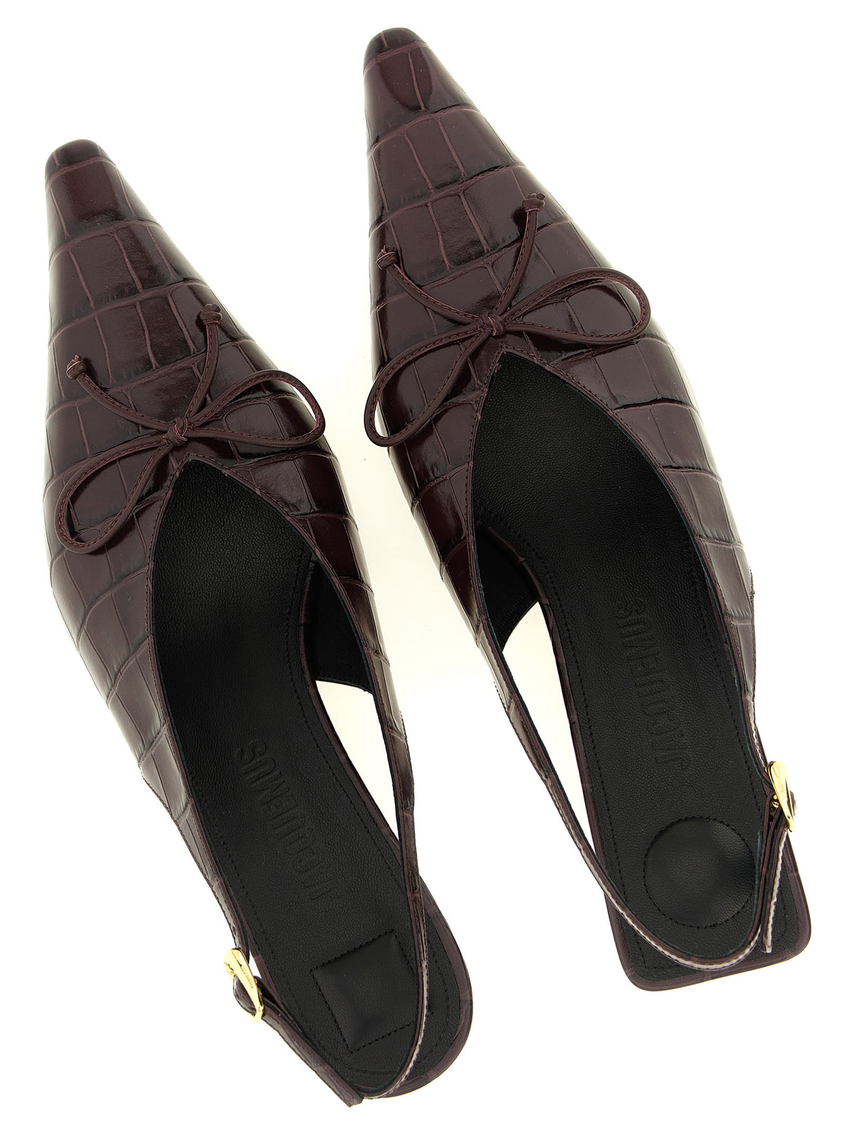 Jacquemus Bordeaux 'Les Slingbacks Cubisto B' Pumps