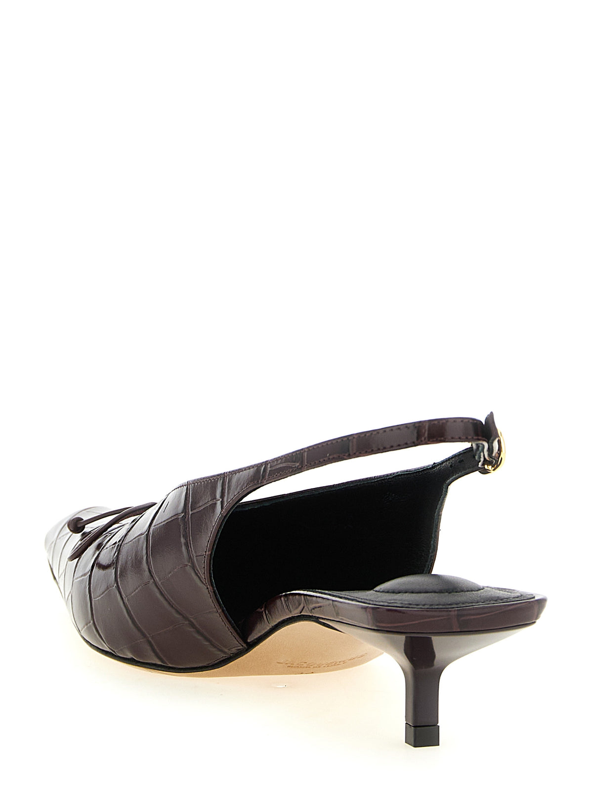 Jacquemus Bordeaux 'Les Slingbacks Cubisto B' Pumps