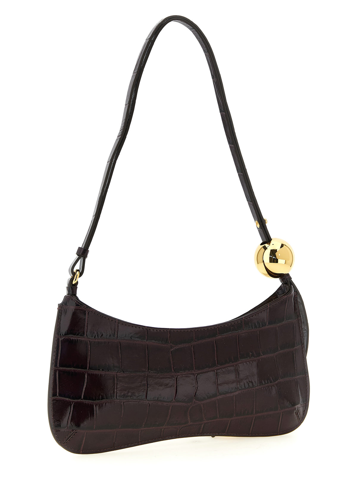 Jacquemus Bordeaux 'Le Bisou Perle' Shoulder Bag