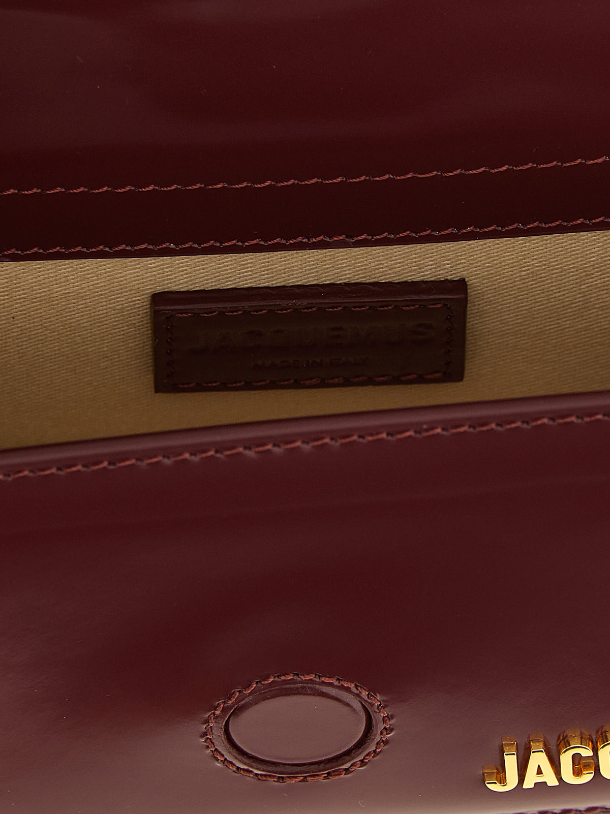 Jacquemus Bordeaux 'Le Bambino' Handbag