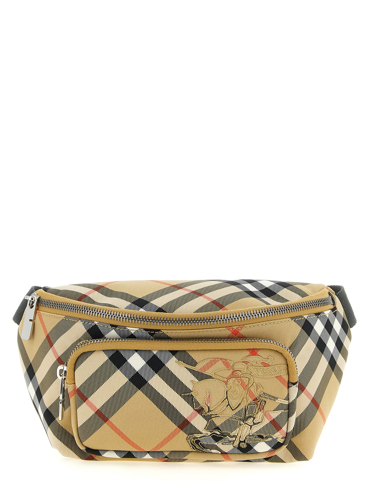 Burberry Beige 'Equestrian Knight Design' Small Crossbody Bag