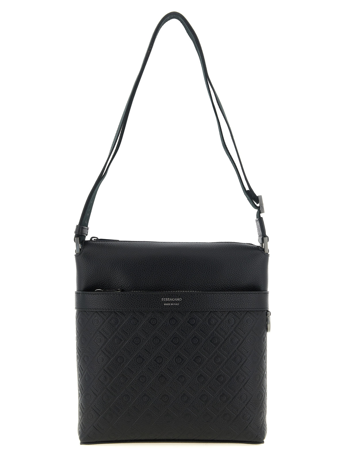 Ferragamo Black Crossbody Bag schwarz