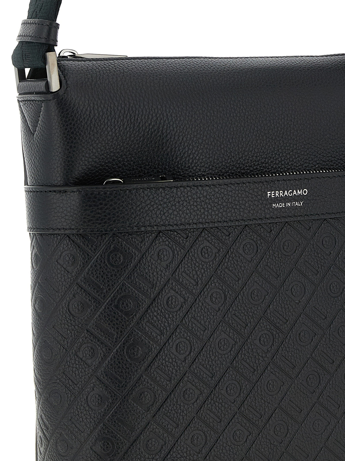 Ferragamo Black Crossbody Bag schwarz