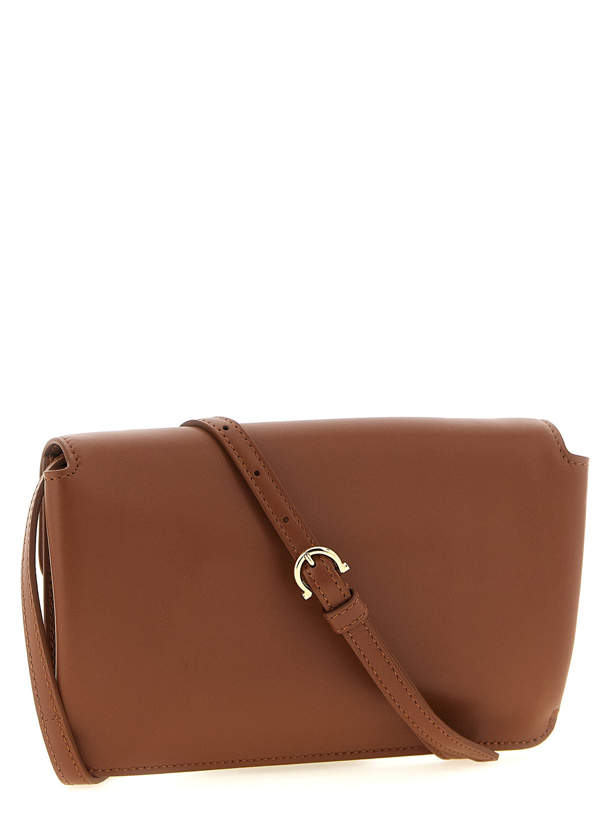 Ferragamo Brown 'Harley' Clutch braun