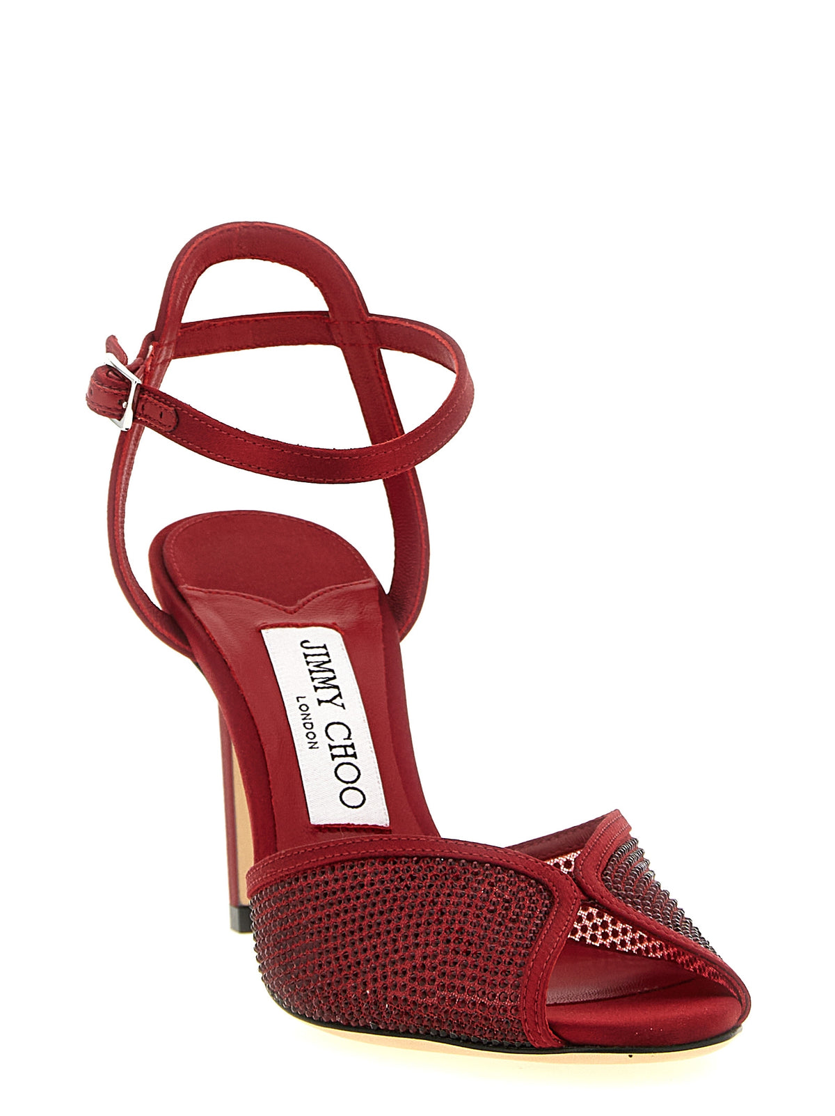 Jimmy Choo Red 'Sacora' Micro Sandals rot