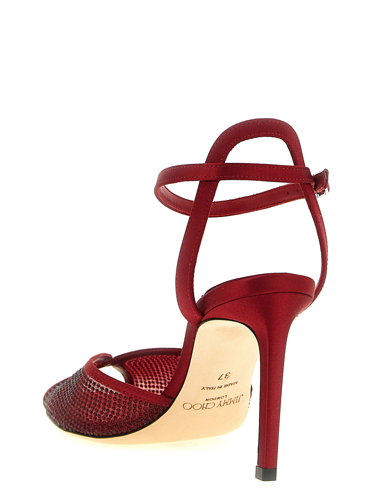 Jimmy Choo Red 'Sacora' Micro Sandals rot