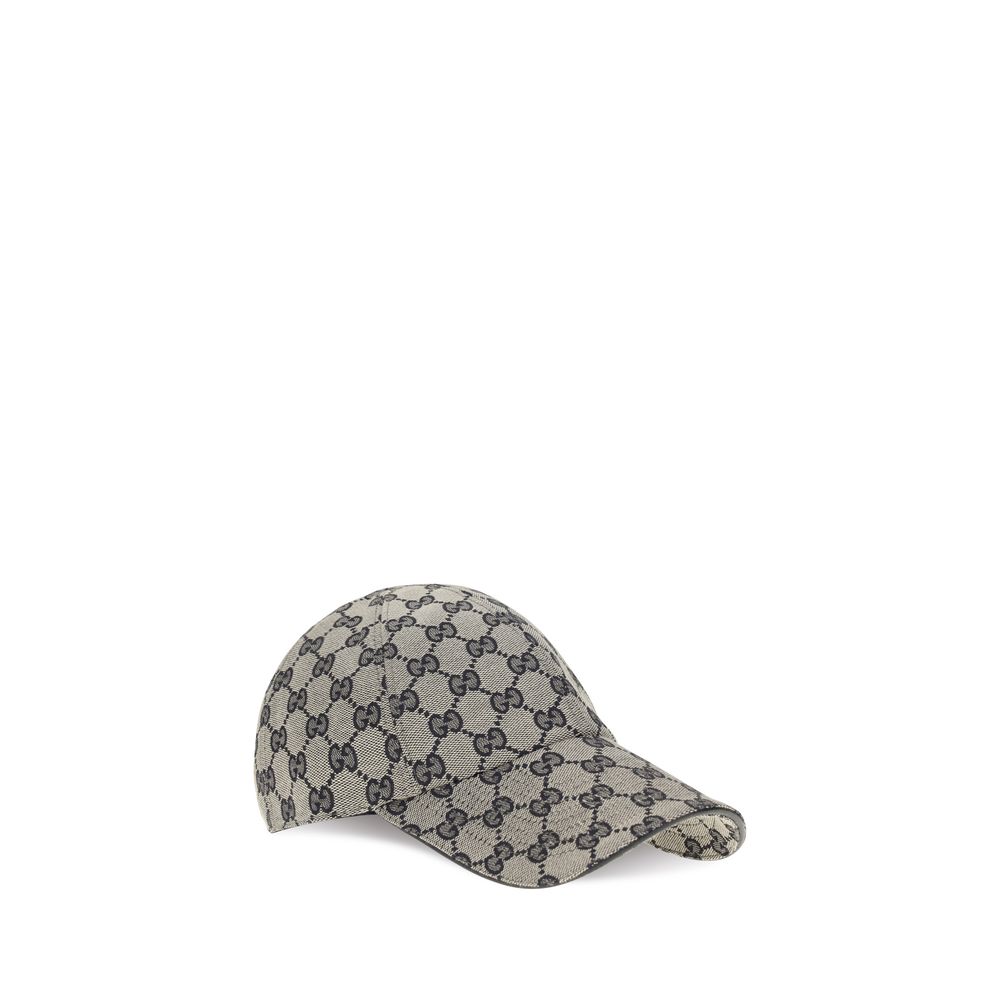 Gucci Gray GG Cotton Canvas Baseball Hat grau
