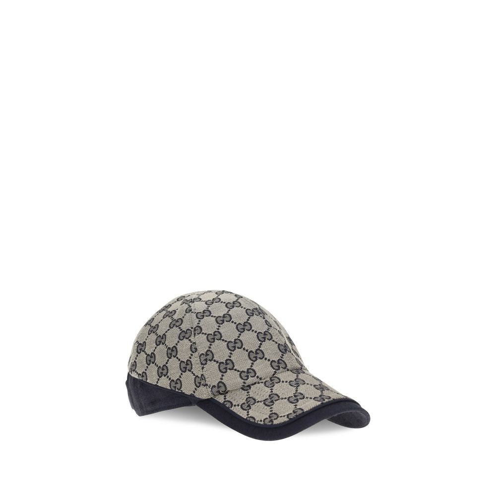 Gucci Gray Polyester Cap (Baseball Hat) grau