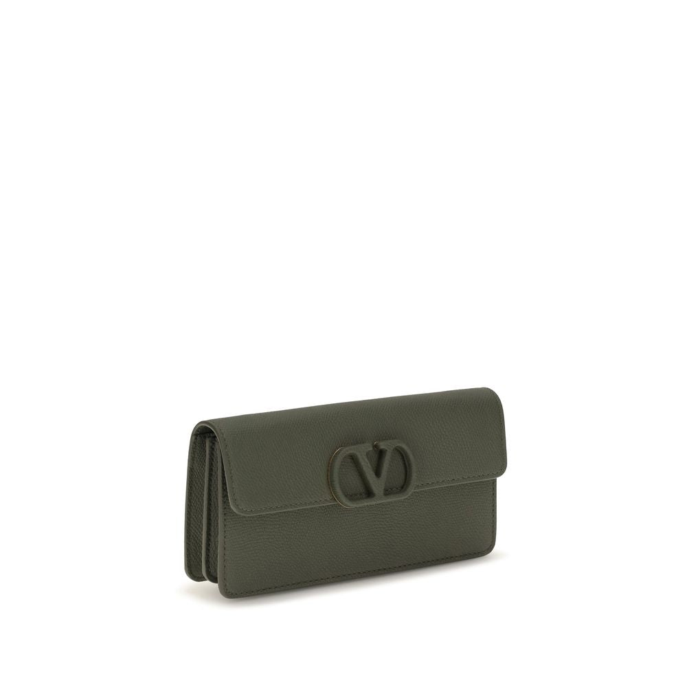 Valentino Garavani Bicolor Leather Wallet multicolor