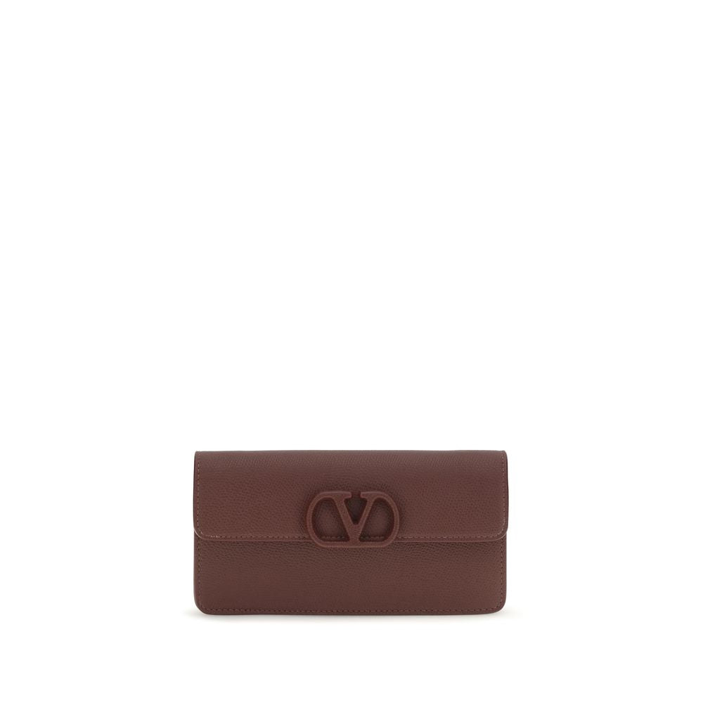 Valentino Garavani Brown Leather Wallet braun