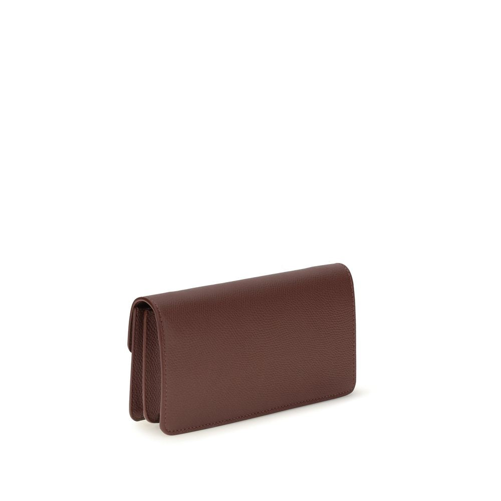 Valentino Garavani Brown Leather Wallet braun