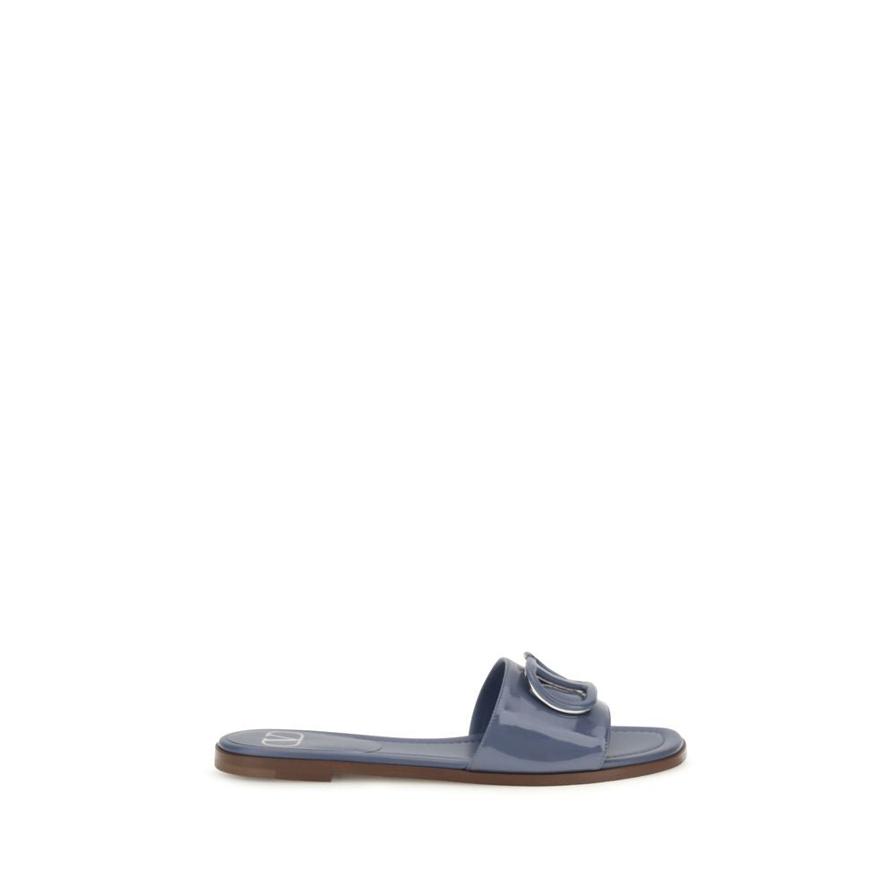 Valentino Garavani Blue 'Slip-On' Mini Sandals blau